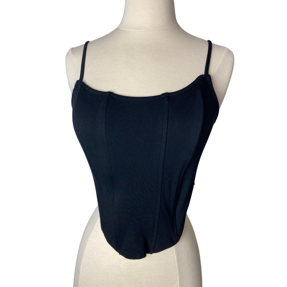 BP Bustier Style Top, Sz Med, Black